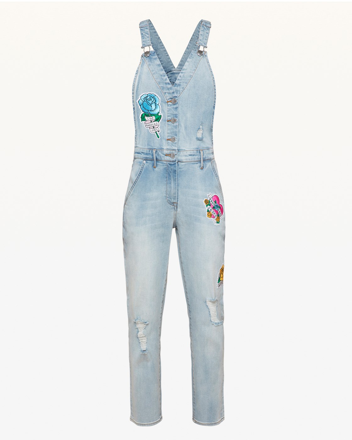 Juicy Couture JXJC Tattoo Patch Denim Overall