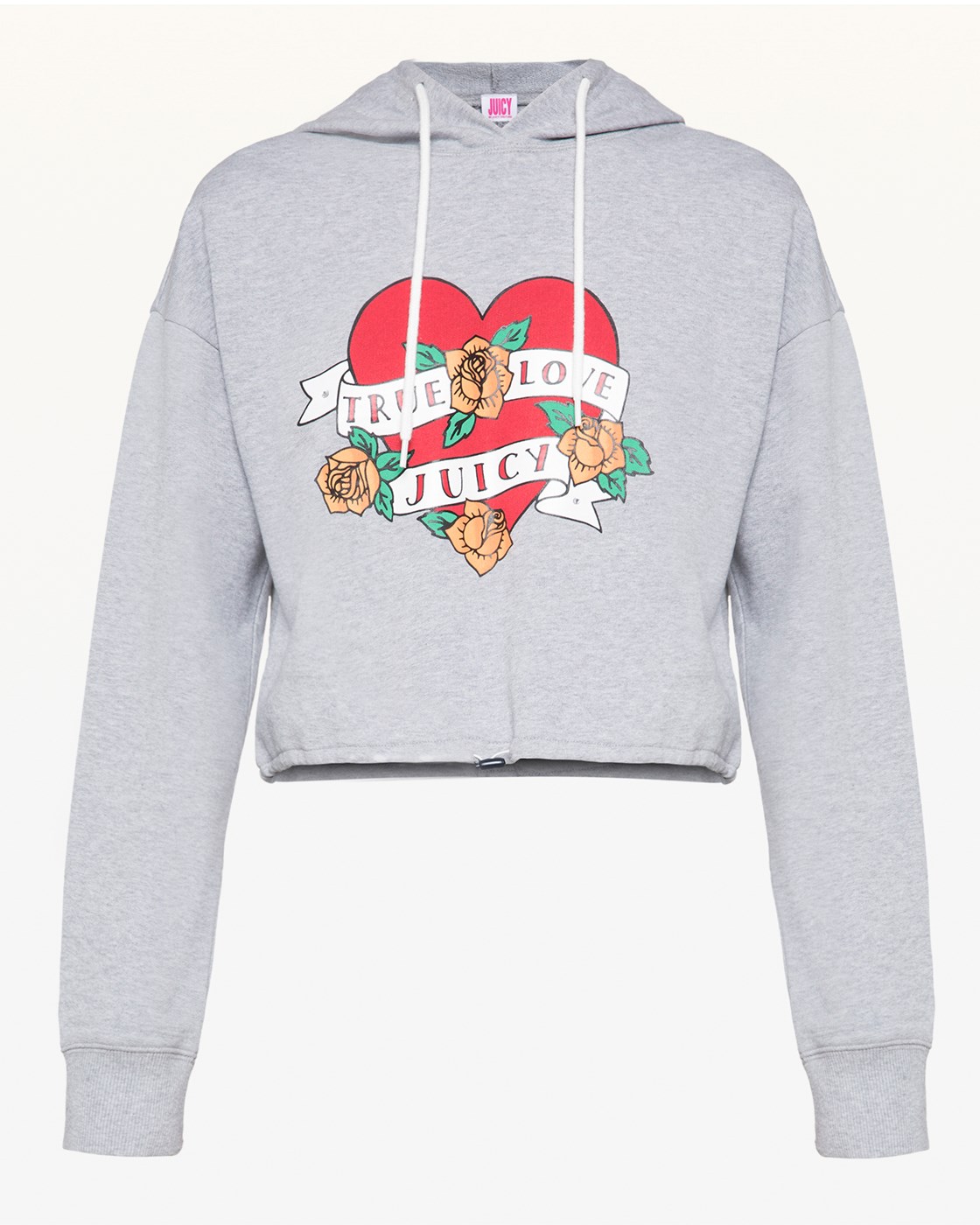 Juicy Couture JXJC Logo Heart Tattoo Terry Hoodie