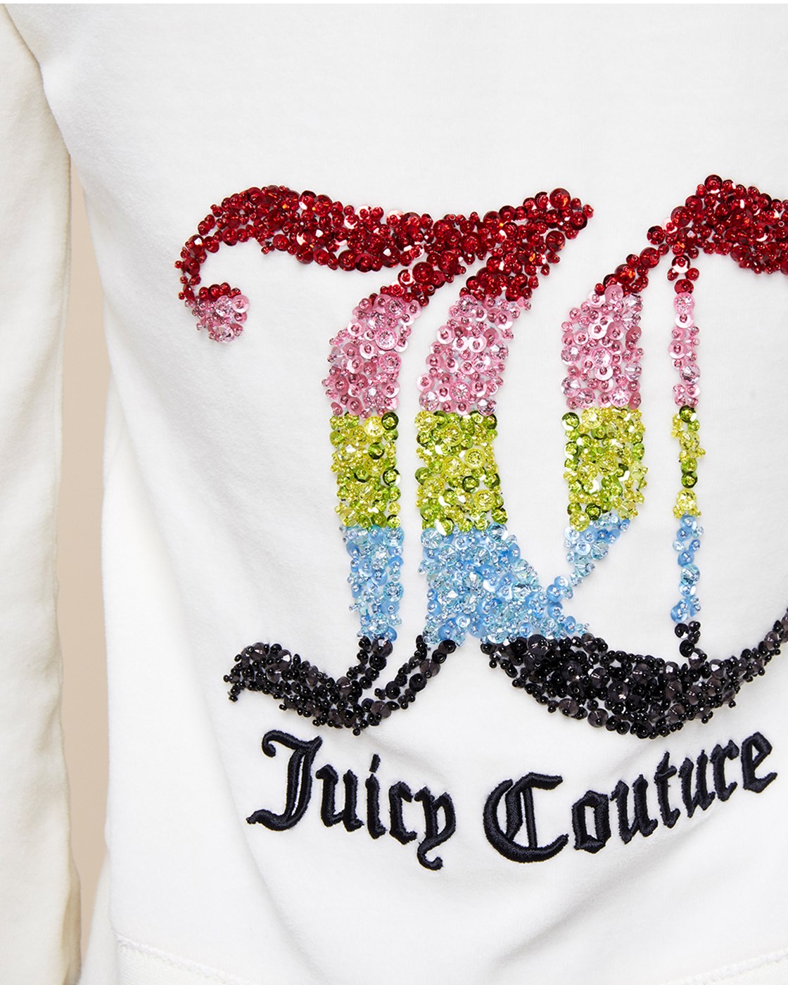 Juicy Couture Rainbow Crystal JC Velour Robertson Jacket