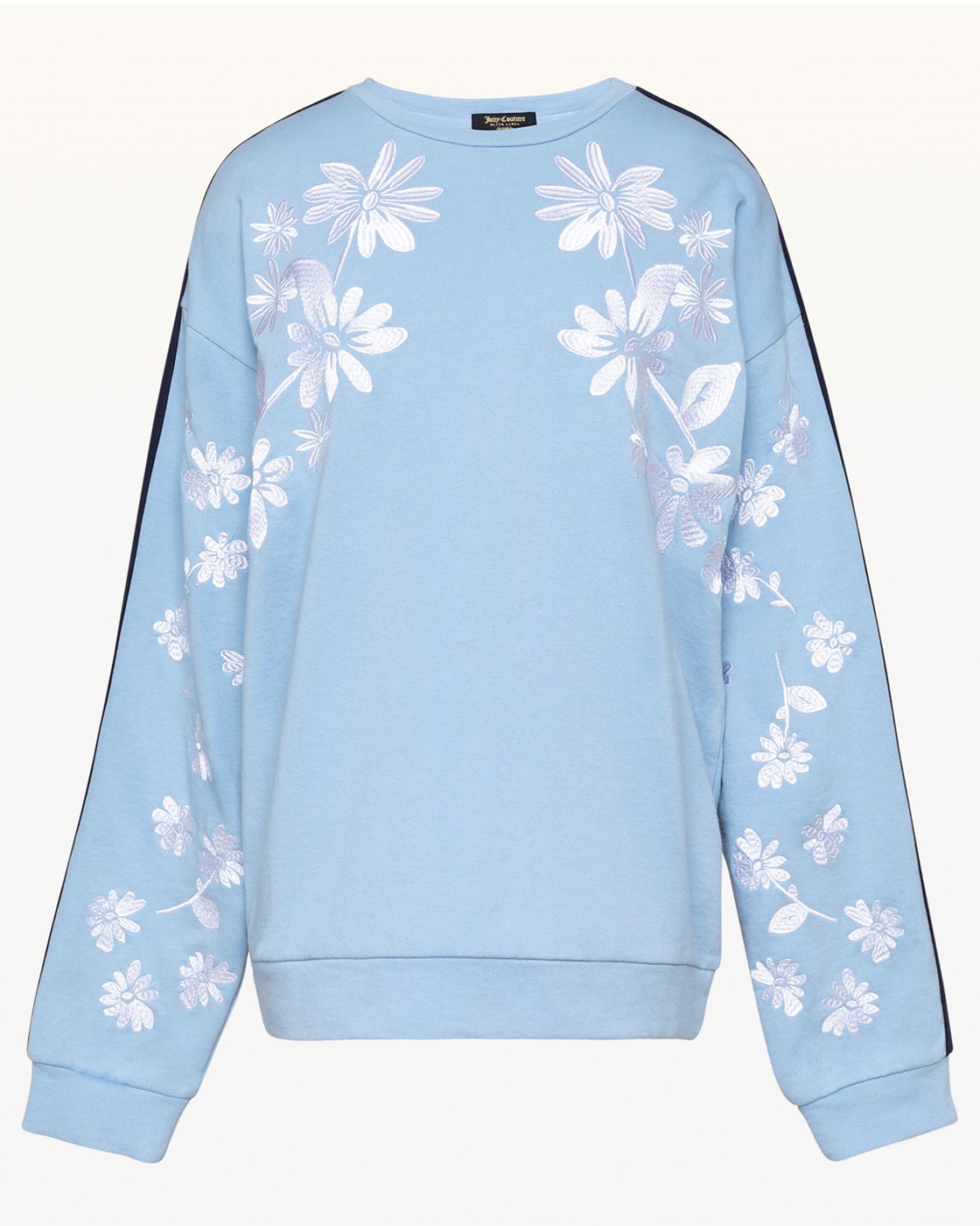 Juicy Couture Floral Embroidered French Terry Pullover
