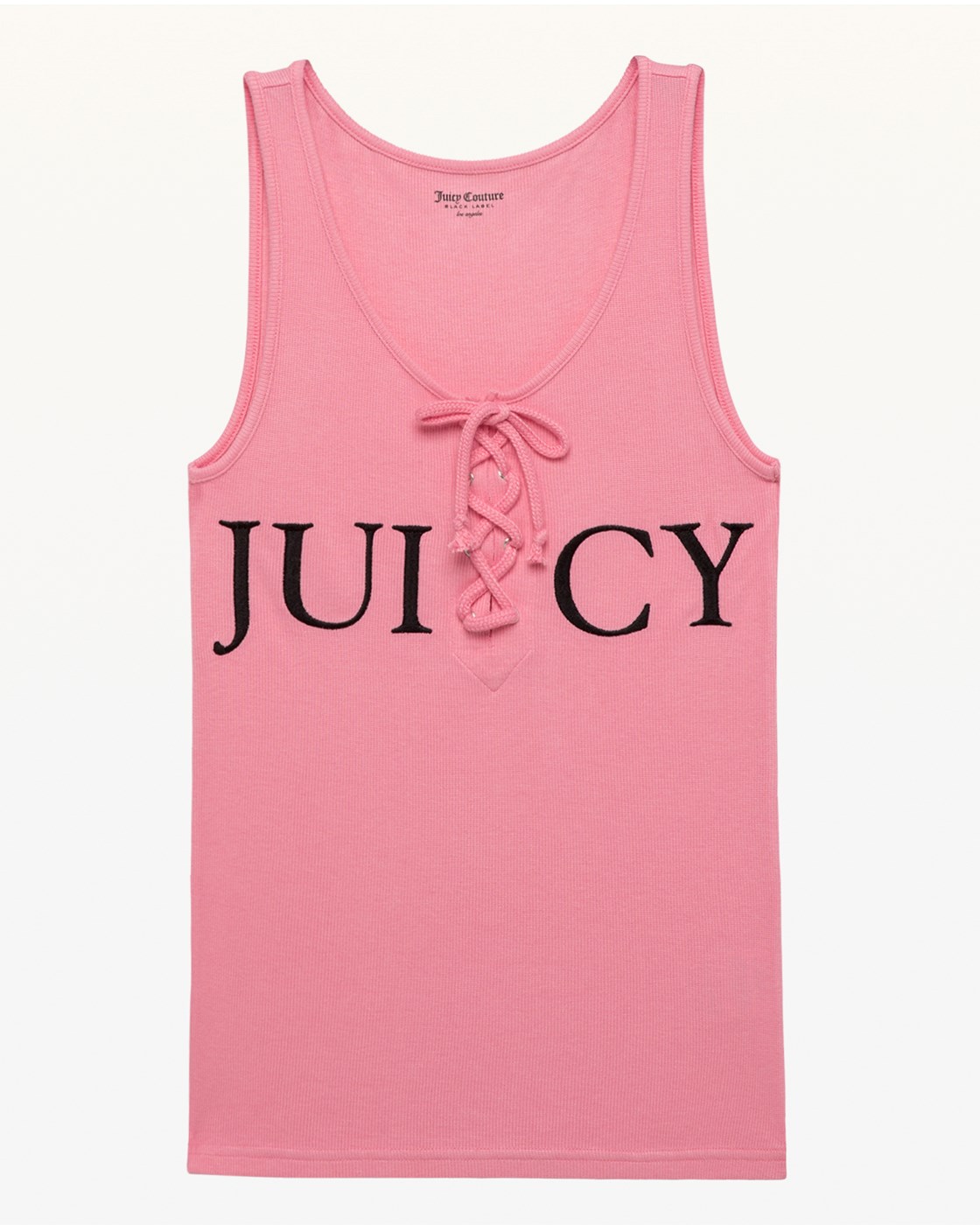 Juicy Couture Ribbed Lace Up Tank Top