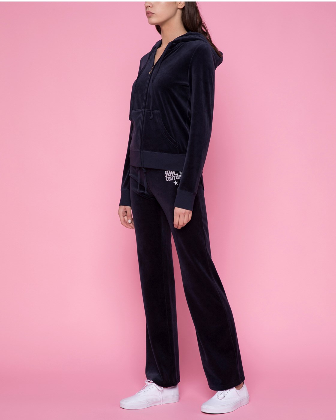 Juicy Couture Crystal Starburst Velour Robertson Jacket