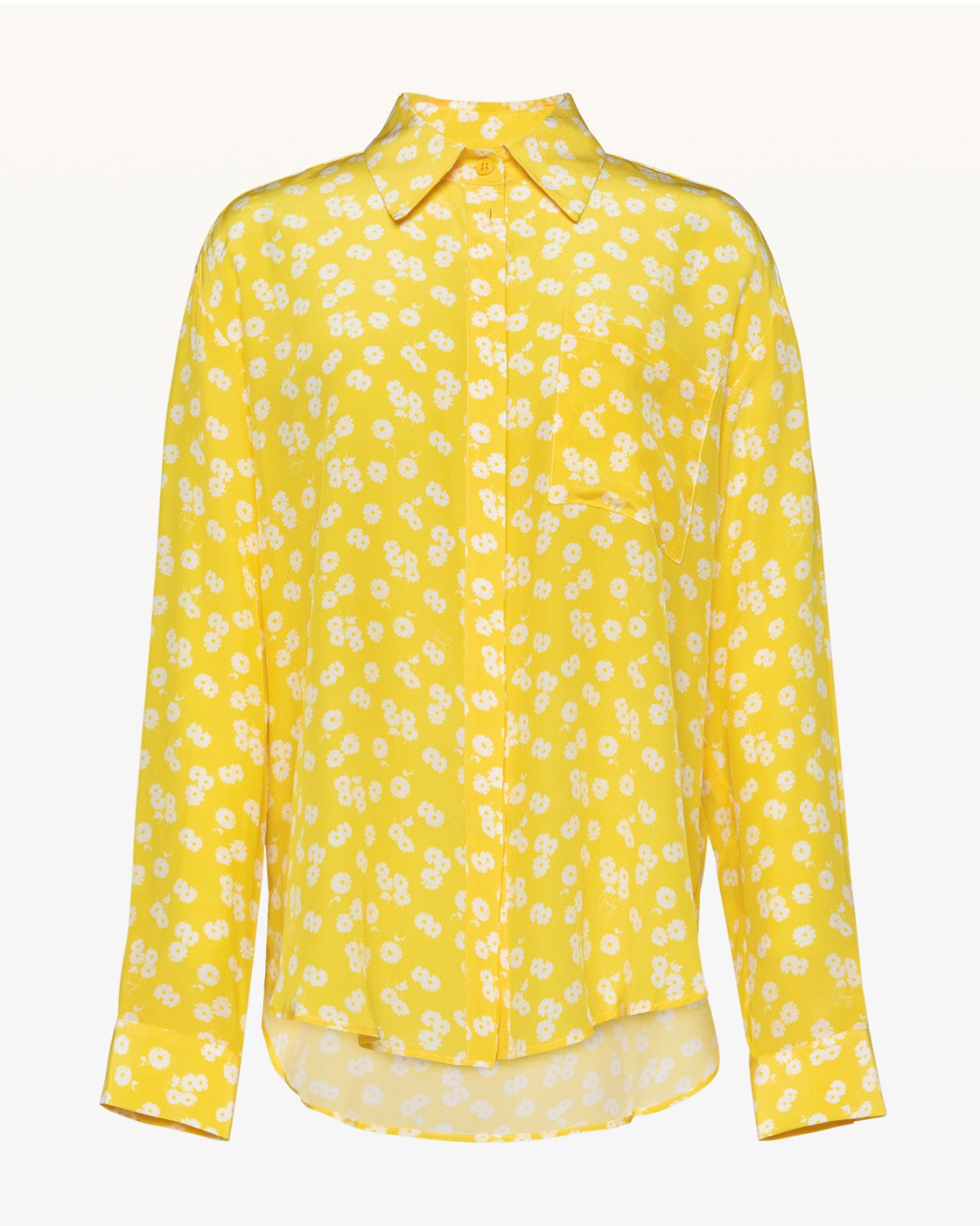 Juicy Couture Ditsy Daisy Silk Button Front Blouse