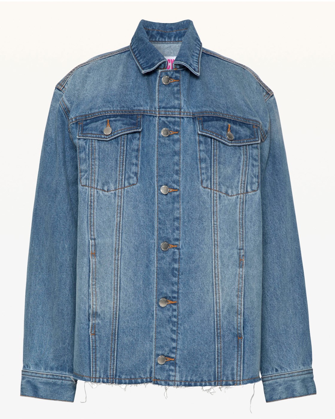 Juicy Couture JXJC Stripe Detailed Oversize Denim Jacket