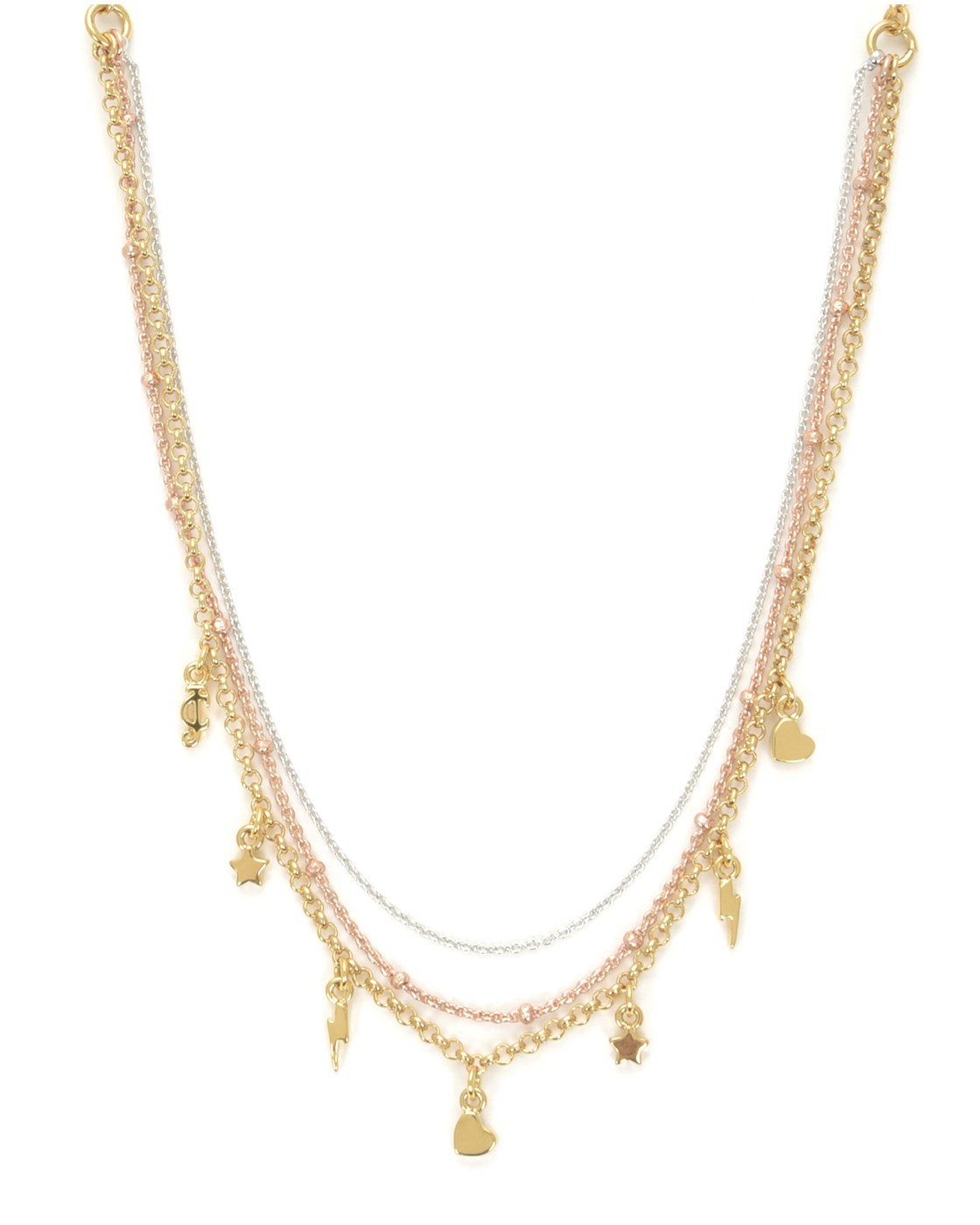 Juicy Couture CHARMY LAYERED LUXE WISHES NECKLACE