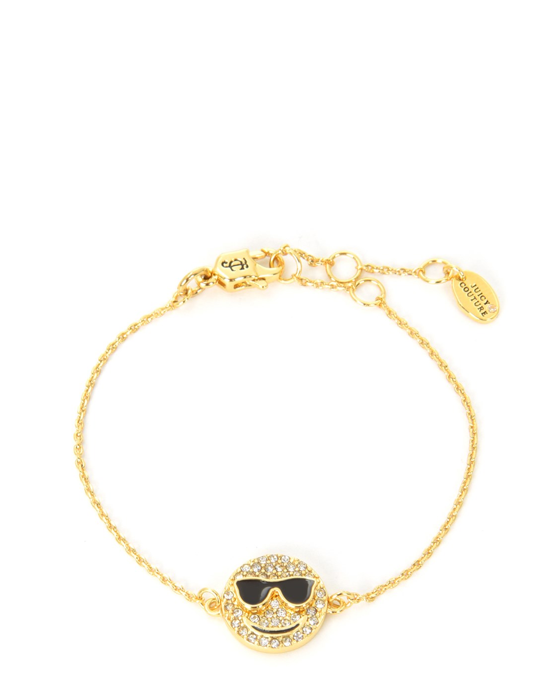 Juicy Couture PAVE SMILEY FACE WISHES BRACELET