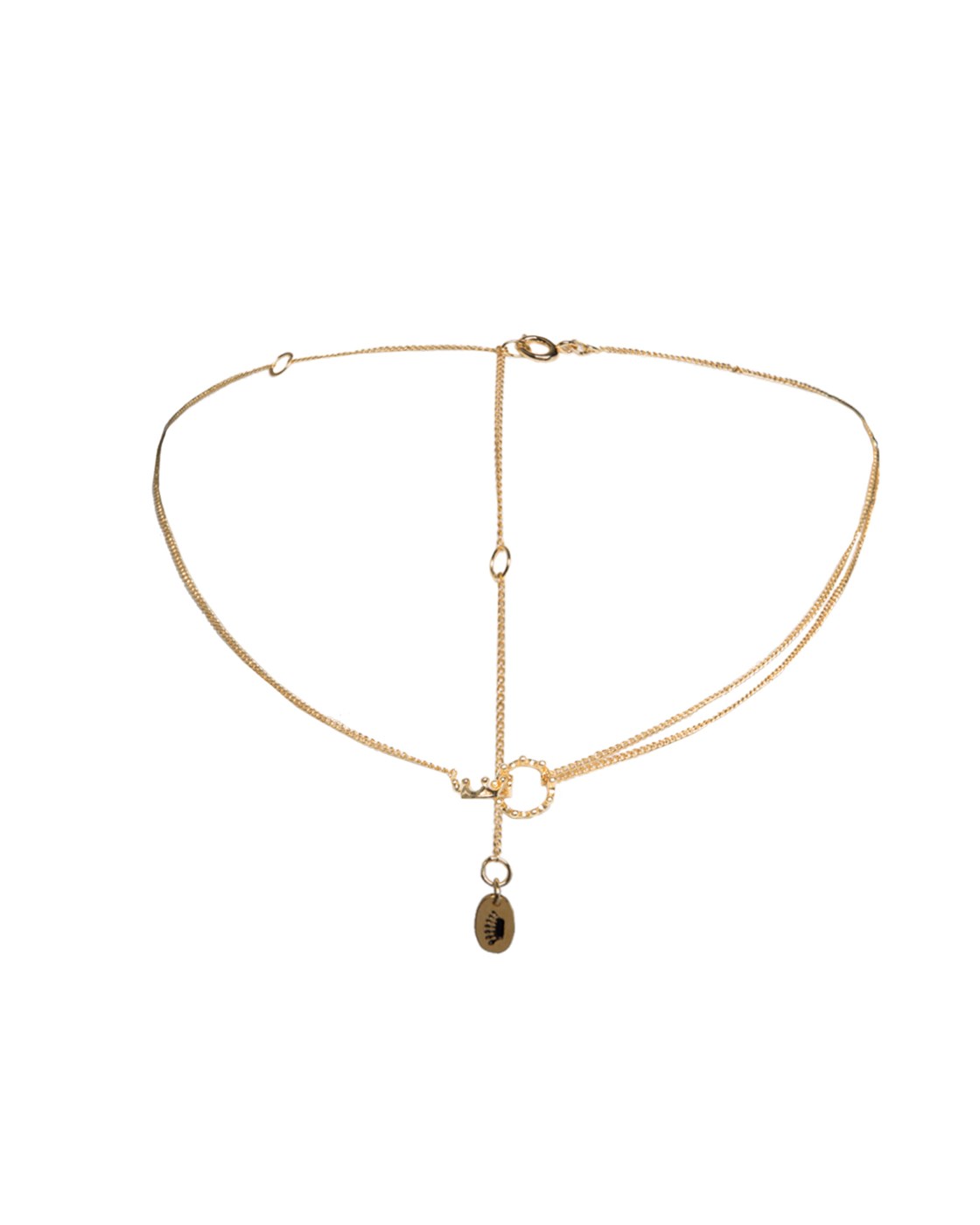 Juicy Couture Linked Crown Expressions Necklace