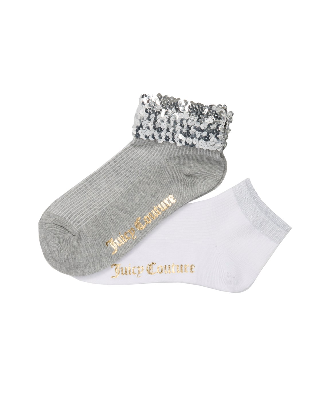 Juicy Couture Sequin Welt Rib Anklet Set