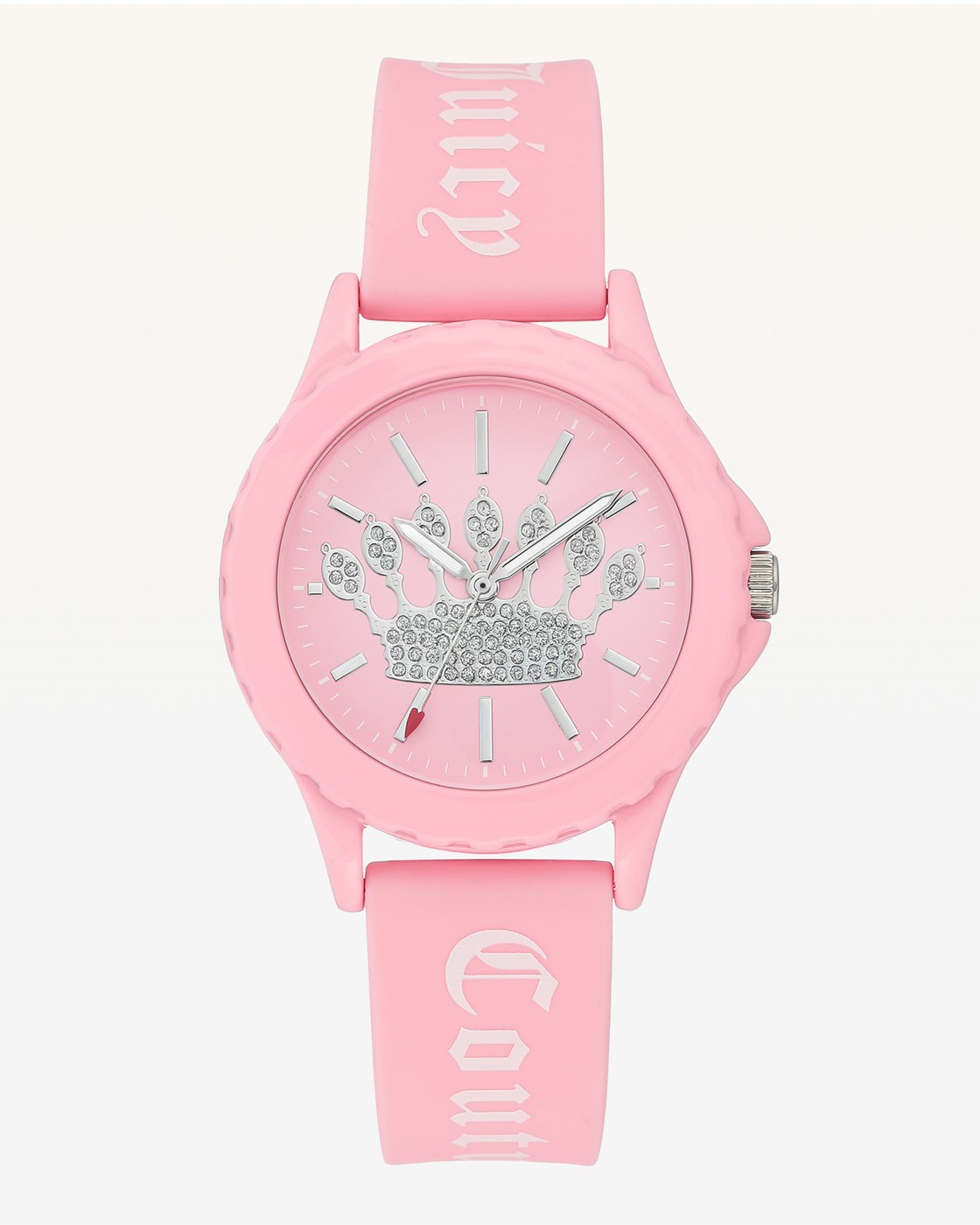 Juicy Couture  Crown Pink Silicone Watch