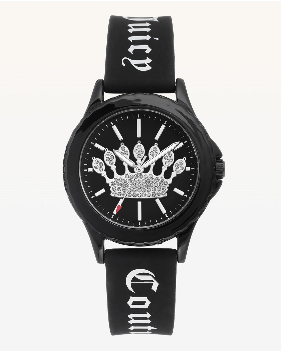 Juicy Couture  Crown Black Silicone Watch
