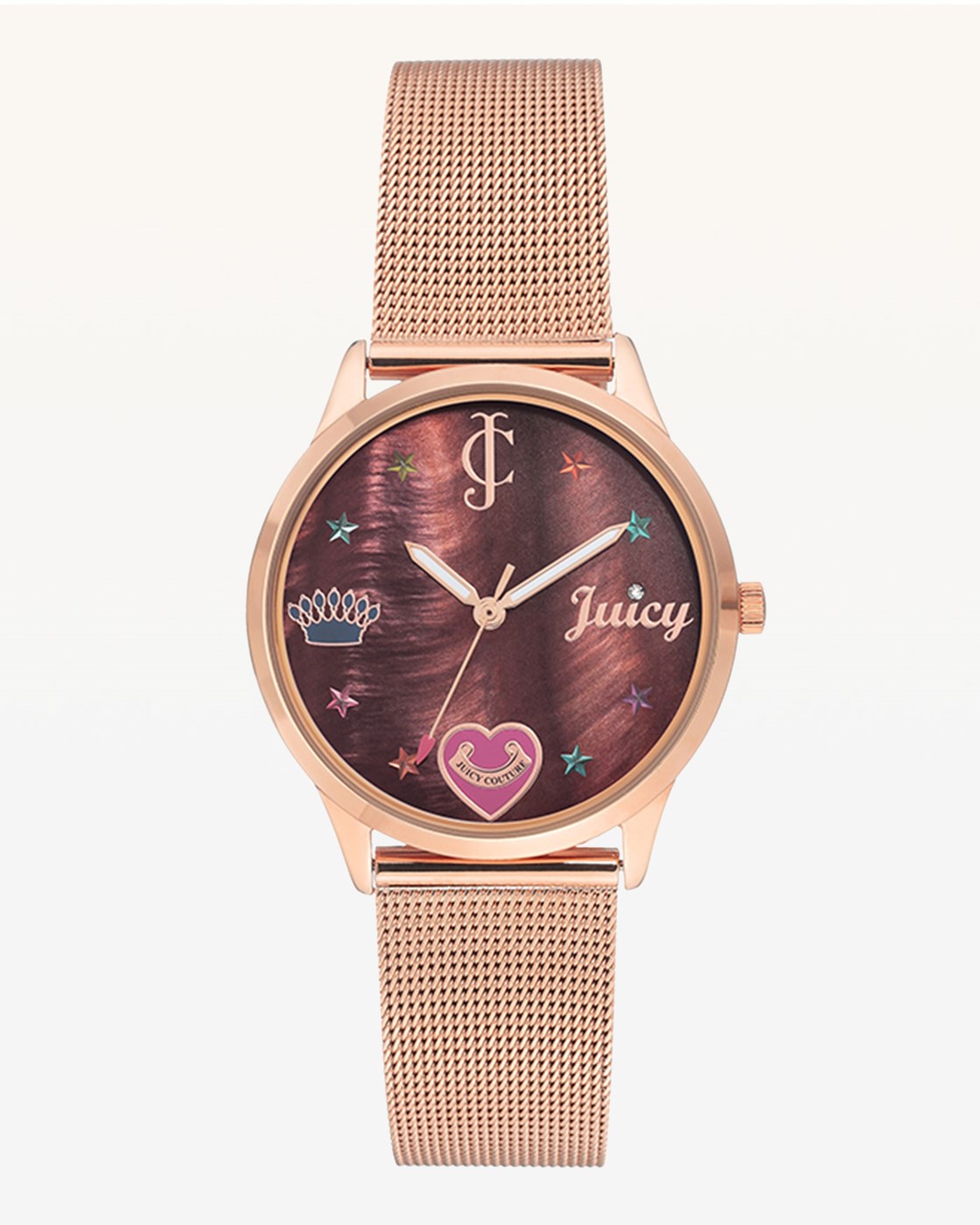 Juicy Couture Charms Metal Mesh Watch